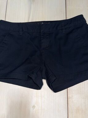 Volcom Women's Black Denim-Look Jean Shorts